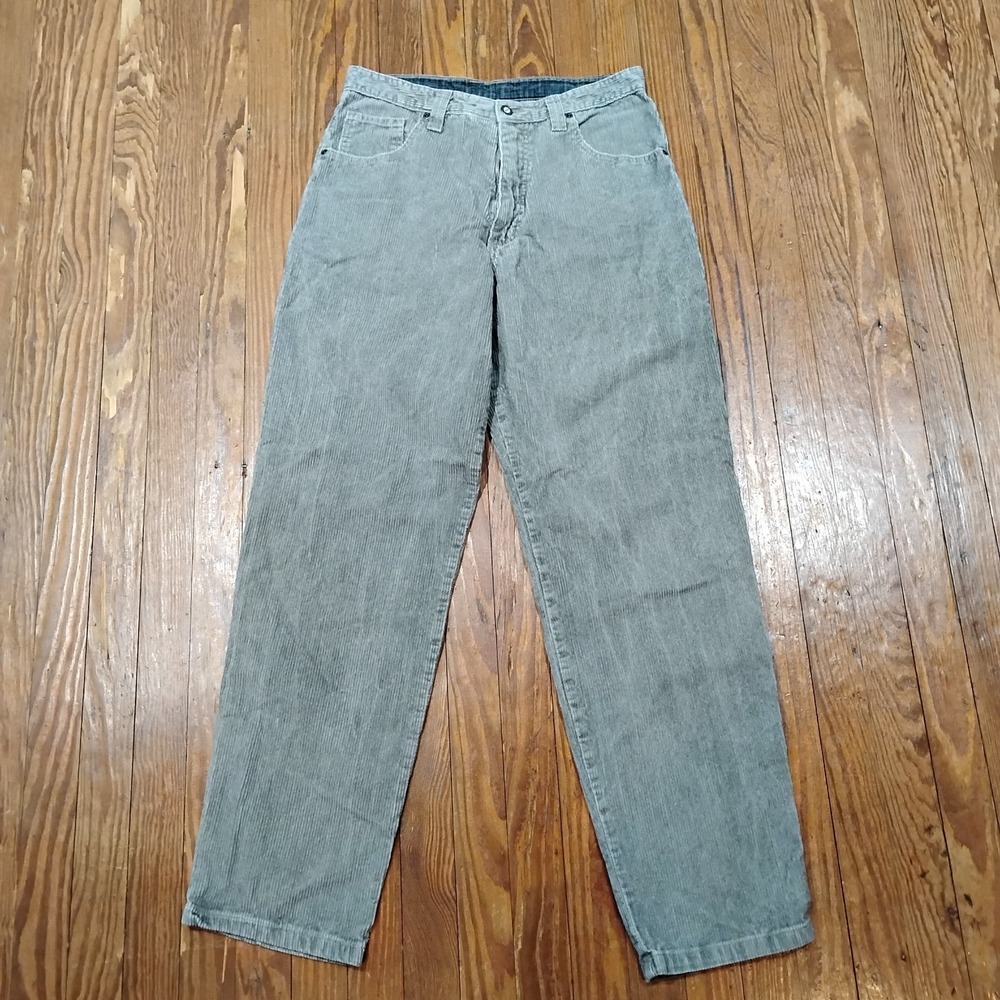 Vintage Billabong Pants Mens 33 (30x31) Gray Corduroy Skater Surf Baggy USA 90s